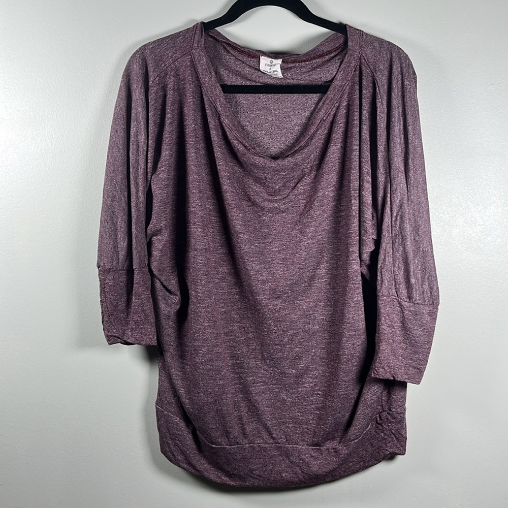 Evereve + Michael Stars Burgundy Knit Top Size S